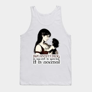 baby breastfeeding mom respect sacred and special design Tank Top